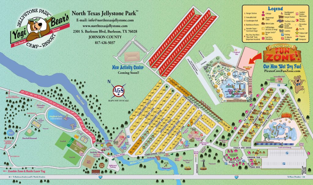 Park Map North Texas Jellystone Park™