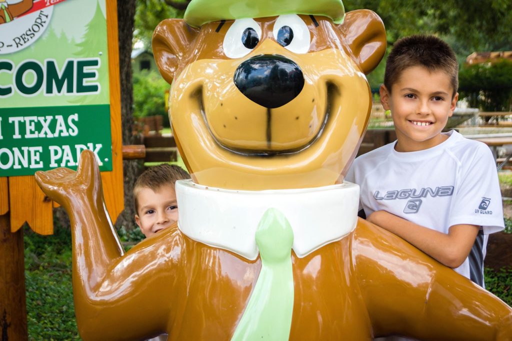 kids with yogi