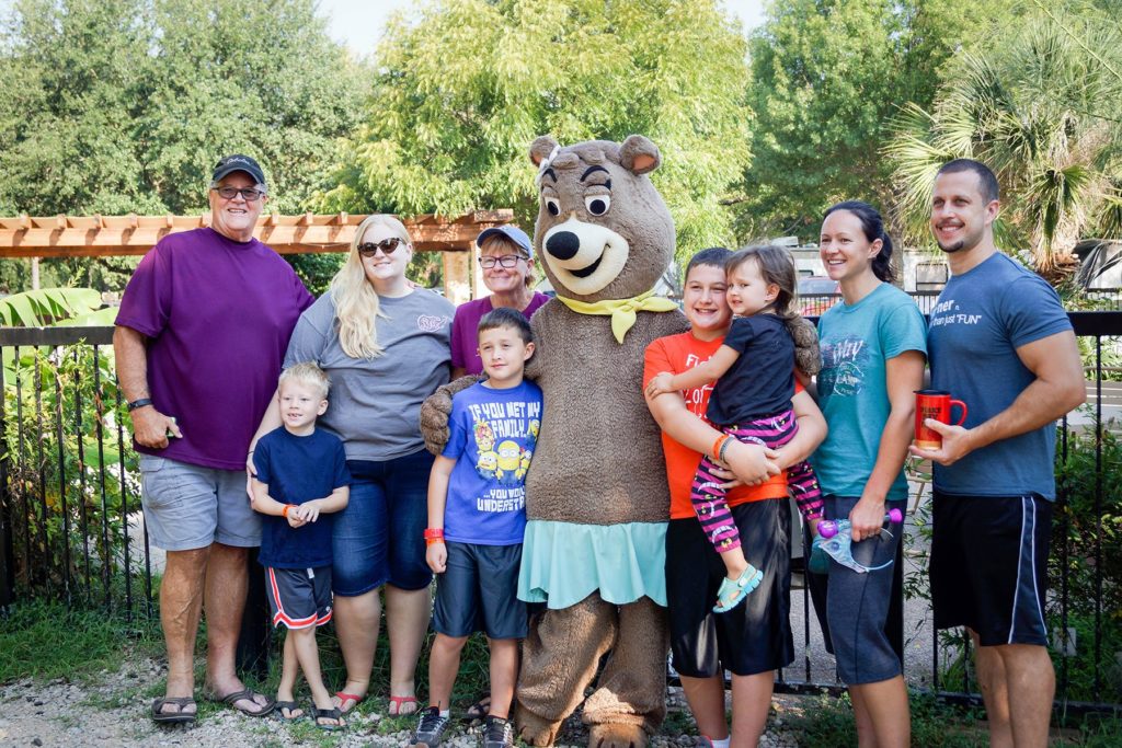 family with cindy bear