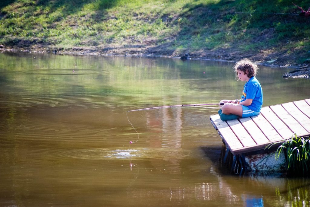 fishing at the lake