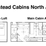 Homestead Cabins North one bedroom floor plan