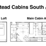 Homestead Cabins South one bedroom floor plan