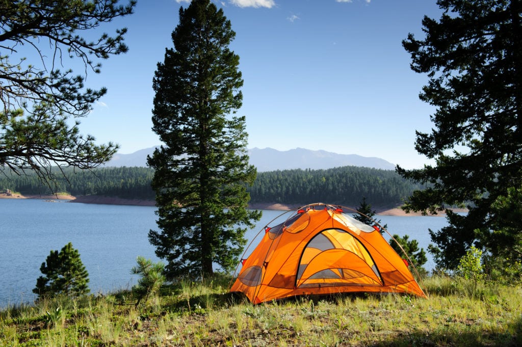 Tent camping