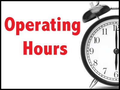 Operating Hours Button