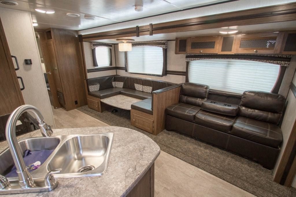 Family RV Rental living room