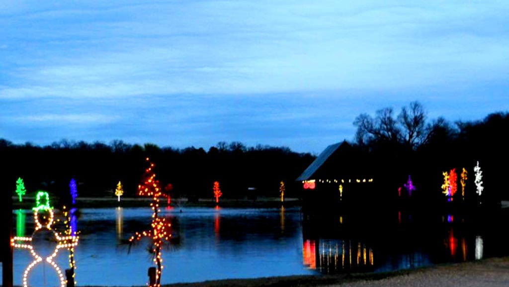 Christmas In The Park Lake Image