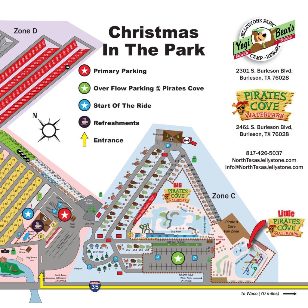 hristmas In The Park Event Map 2019