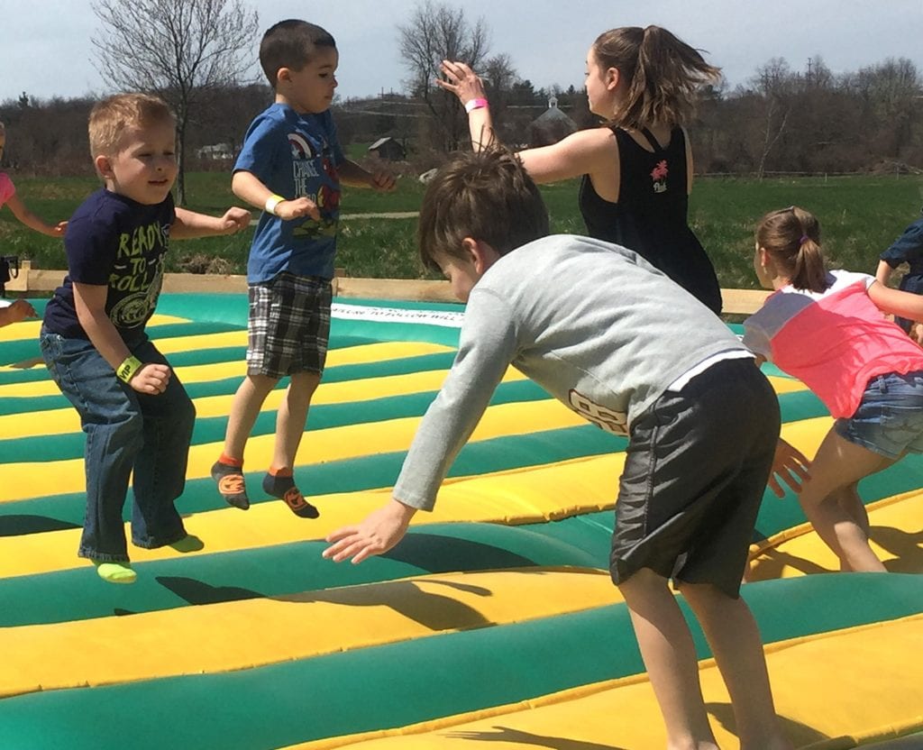 Kids Playing in Air Play Zone