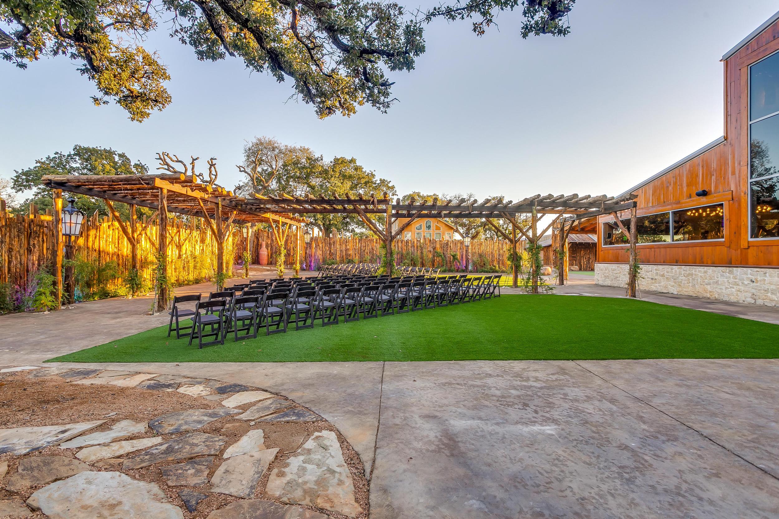 The Loft Venue outdoor wedding area