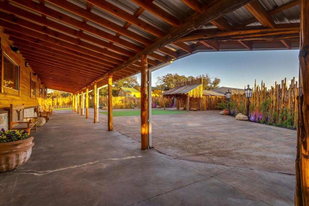 The Loft Venue outdoor reception area